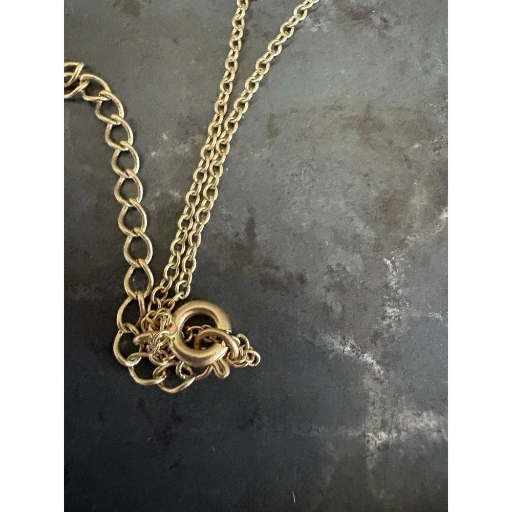 Frieda Rothman‎ Maltese Cross Pendant Necklace Never Worn Gold Tone 16